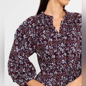 APIECE APART- Mitte floral puff sleeve top
